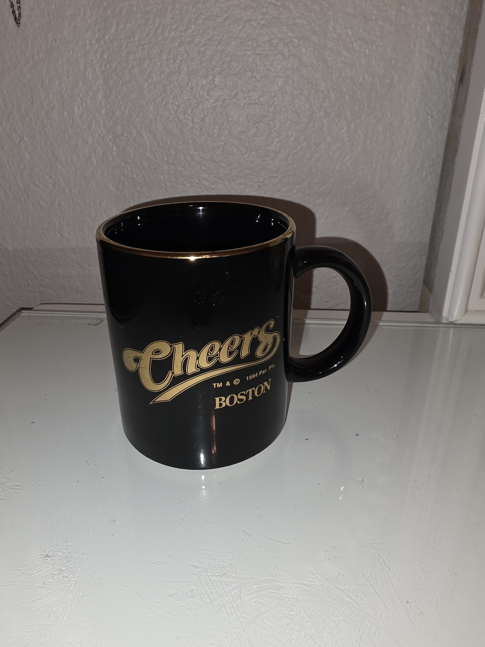 Cheers,Boston Black and Gold Ceramic Mug